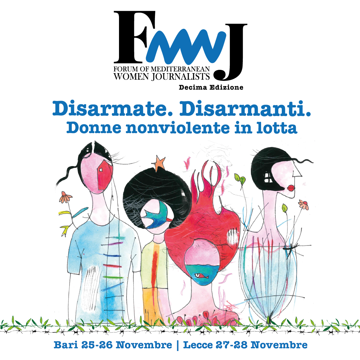 Al via il 10° Forum of Mediterranean Women Journalists il 25-26 novembre a Bari; il 27-28 a Lecce
